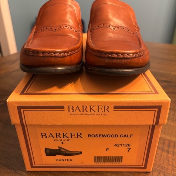 Stylish Barker loafers, handmade in England, US size 8 (UK 7)